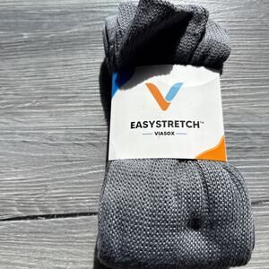 Viasox Easystretch Socks, Grey, Large/XL Women 14+ Men 13-19